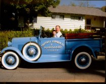 Wiley grandson with neighbor